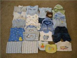 HUGE lot baby boy clothes 0 3 months ~GAP, Gymboree, jeans, hoodies 