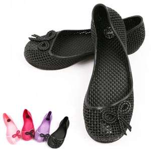 Black Girls Jelly Shoes Flats Summer Beach Sandal US678  