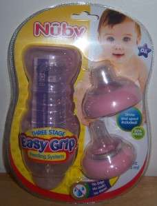   Three Stage Easy Grip Feeding System, Bottle, Sippy Cup, Baby Shower