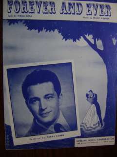1947 Sheet Music Forever and Ever Perry Como song  