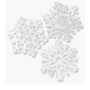  Beistle 15 Silver Snowflakes (22931) Health & Personal 
