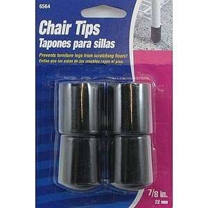  7/8 Inch Black Chair Tips [Misc.] Patio, Lawn & Garden