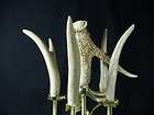 REAL ANTLER FIREPLACE TOOL SET 5 PC HEARTH REAL SHED DEER ANTLERS