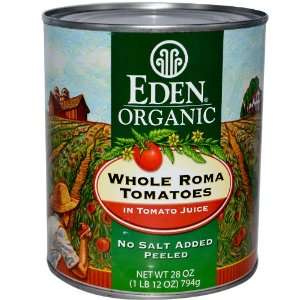   Eden Foods, Tomato Roma Whole Pld Org, 28 OZ