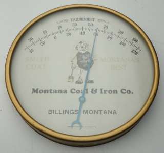   Co Billings Montana Smith Coal Thermometer Kemper Thomas Co.  