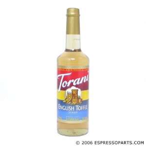 Torani English Toffee Syrup   Italian Syrup 750ml   25.4oz  
