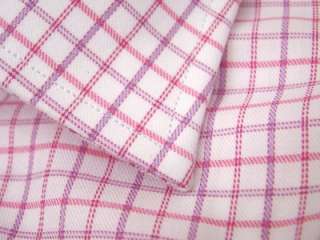 Nwt Thomas Pink White Pink Check Dress Shirt 15.5  