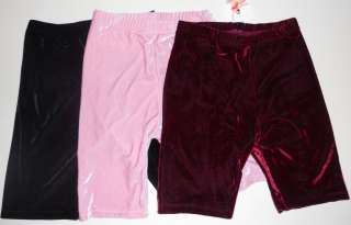 Bal Togs Adult Velvet 7 Dance Shorts Very Soft  