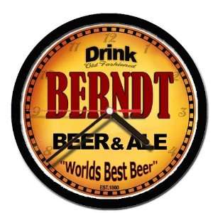  BERNDT beer and ale cerveza wall clock 