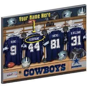  Dallas Cowboys Customized Locker Room 12x15 Laminated 