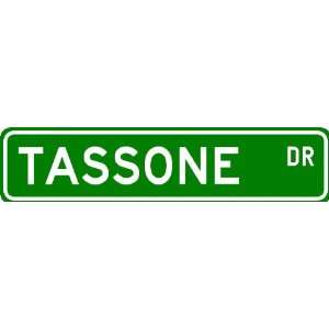  TASSONE Street Sign ~ Personalized Family Lastname Sign 