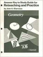 Geometry Answer Key to Study Guide for Reteaching and Practice 