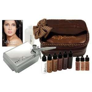  Airbrush Cosmetic Makeup System with a Dark Shade Airbrush Makeup 