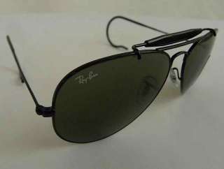 RAY BAN OUTDOORSMAN AVIATOR RB 3030 L9500 BLACK CABLE RB3030 