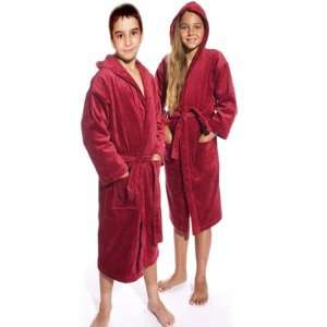 Royal Resort Collection Luxury Hooded Robe   Terry Velour Kids 