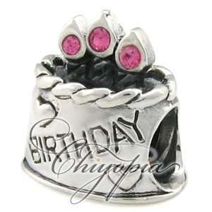 October Happy Birthday Cake Chiyopia Pandora Chamilia Troll Compatible 