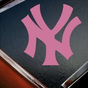  NEW YORK YANKEES Pink Decal NY Car Truck Window Pink 