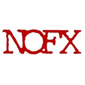  NOFX   Logo Red Cut Out Decal Automotive