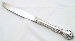 Reed & Barton ROSE CASCADE 9 1/4 Sterling Silver Hollow Handle Knife 