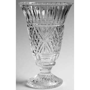  Godinger Crystal Dublin Flower Vase, Crystal Tableware 