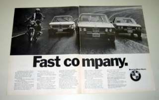 1973 BMW 2002 Tii 2800 & R75/5 Motorcycle Original Ad  