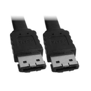  Gino Black 1M 3.3Ft eSATA to eSATA 7 pin External Cable 