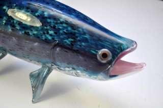 Michael Hopko Soul Glass Bass Fish Art STEELHEAD HAND BLOWN  