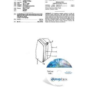  NEW Patent CD for CATHODE RAY TUBE IMPLOSION GUARD WITH 