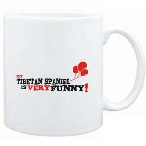   Mug White  MY Tibetan Spaniel IS EVRY FUNNY  Dogs