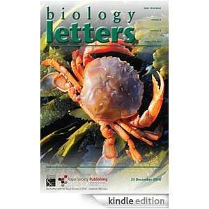  Biology Letters   Current Issue Kindle Store The Royal 