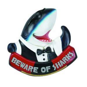  21 H 20 W OUTDOOR BEWARE OF SHARKS