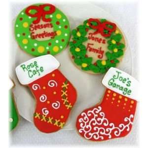  Wreath and Stocking Cookies