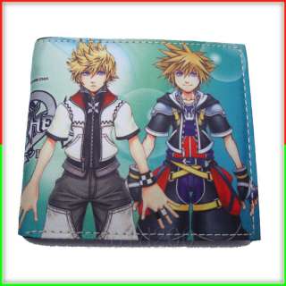 Anime Kingdom Hearts Sora & Roxas & Kairi Purse Wallet  