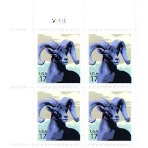  2007 BIGHORN SHEEP (#4138a) Plate Block of 4 x 17cent US 