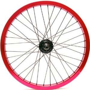   Single Shot Rear BMX Bike Wheel   14mm   Matte Red