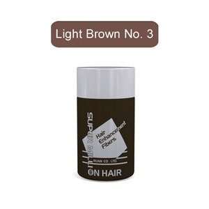  Hair Enhancement Fibers Thickens Balding or Thin Hair Light Brown 10g