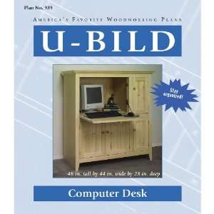  U Bild Computer Desk Woodworking Plan 939