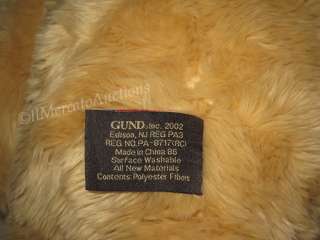   2002 GUND 100th Anniversary Wish BEAR Stuffed Plush TAN Teddy Toy 26