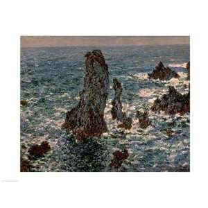  The Rocks at Belle Ile, 1886 Finest LAMINATED Print Claude 