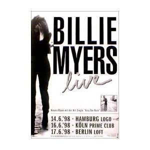  BILLIE MYERS Kiss The Rain Tour Music Poster