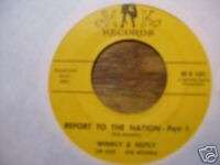 WINKLY & NUTLEY REPORT TO THE NATION 45 RPM  