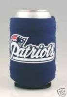 BEER CAN KOOZIE HOLDER NEW ENGLAND PATRIOTS FOOTBALL  