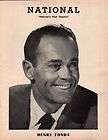 Henry Fonda Playbill Gift of Time 1962 OPENING NIGHT