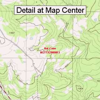  USGS Topographic Quadrangle Map   Bat Cave, Texas (Folded 