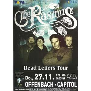  The Rasmus   Dead Letters 2006   CONCERT   POSTER from 