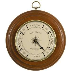  Tide Clock by West & Company in Dark Oak