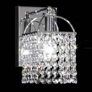  Broadway Square Wall Sconce  R070954 Crystal Quality 