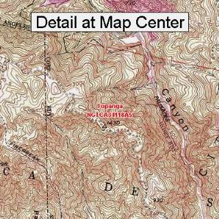  USGS Topographic Quadrangle Map   Topanga, California 