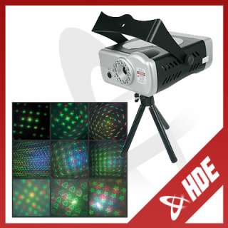   Dj Party Laser Light Club Projector Show Green And Red With Shapes