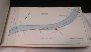 1970 OHIO RIVER NAVIGATION CHART~CAIRO ILLINOIS TO FOSTER KENTUCKY 